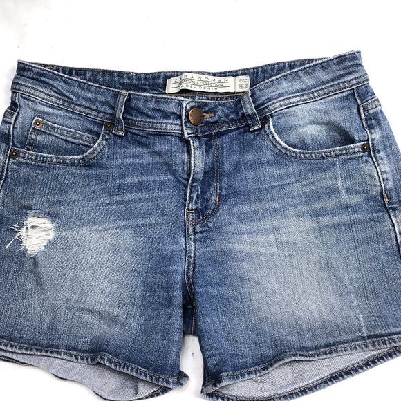 Zara Premiun Collection Stretchy Denim Shorts - Picture 3 of 7